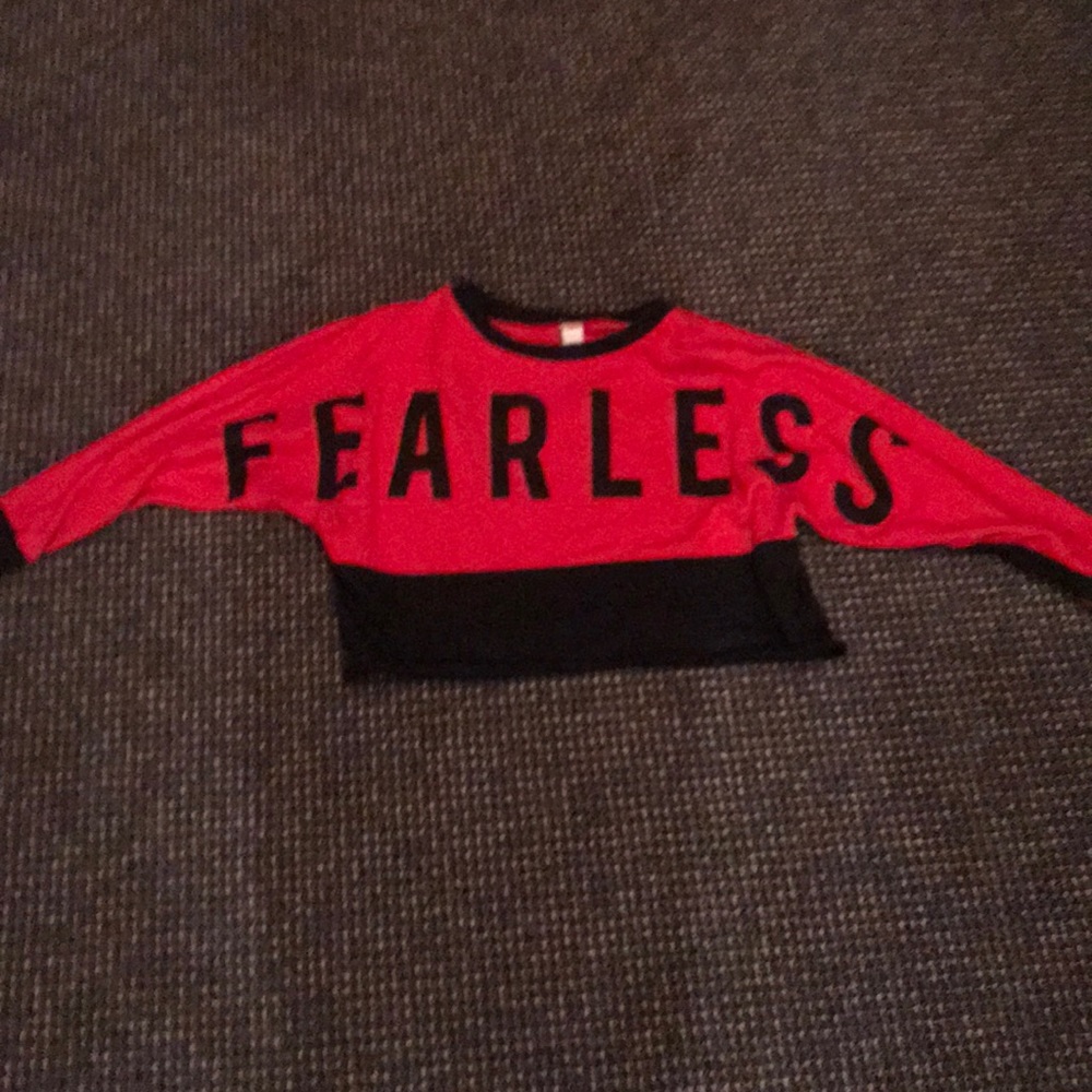 Cropped justice crew neck